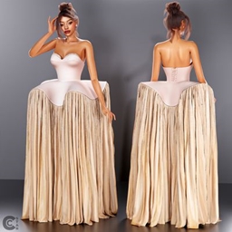Peplum Gown with Gauzy Skirt project image