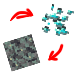 Fake Diamond Ore for Minecraft 1.18 — Textures screenshot