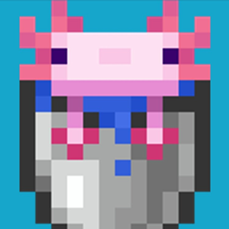 Animated 3D Axolotl bucket for Totem and Shield logo