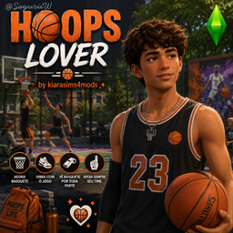 Hoops Lover by kiarasims4mods - Tradução PTBR