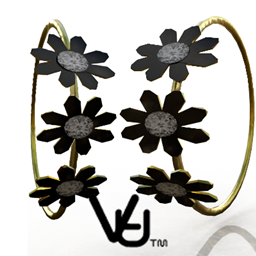 Dainty Daisy Hoop Earrings project image