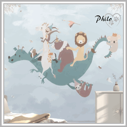 Flying A Dragon Mural logo
