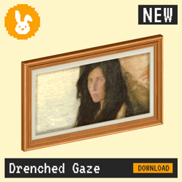 Raster Rabbit: Daily Drop - Drenched Gaze | RESTLESS ELEMENTS Portrait Collection (3 New Paintings) project image