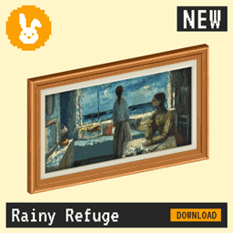 Raster Rabbit: Daily Drop - Rainy Refuge | RESTLESS ELEMENTS Genre Collection (3 New Paintings) project image