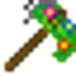 Flora plants and blocks logo