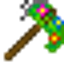 Flora plants and blocks logo