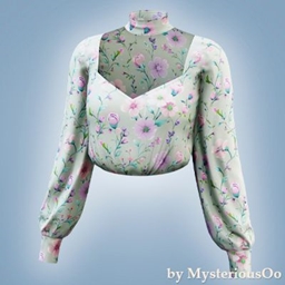 Floral whisper blouse logo
