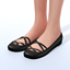 Criss Cross Straps Ballet Flats logo