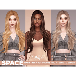 CasualSims - Space Hairstyle (No Bangs) project image