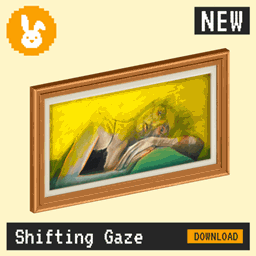 Raster Rabbit: Daily Drop - Shifting Gaze | RESTLESS ELEMENTS Portrait Collection (3 New Paintings) project image