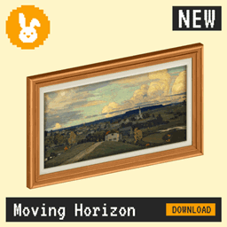 Raster Rabbit: Daily Drop - Moving Horizon | RESTLESS ELEMENTS Landscape Collection (3 New Paintings) project image