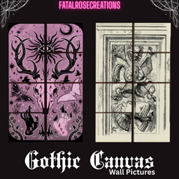 FatalRoseCreations Gothic Canvas Wall pictures project image