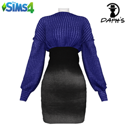 Knit Sweater with Velvet Skirt project image