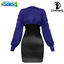 Knit Sweater with Velvet Skirt logo