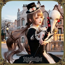 A cute Gothic Lolita dress logo