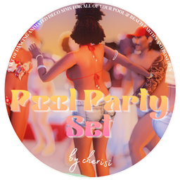 Pool Party Set | 30+ Animated Deco Sims project image