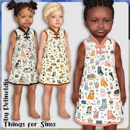 Toddler Girls Cats and Dogs Nighties project image