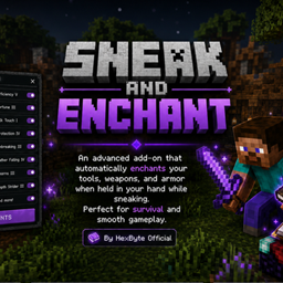 Sneak and Enchant: Enchant Your Items Instantly While Sneaking! project image
