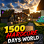 💀 1500 Days Hardcore Survival – Ultimate Minecraft World logo