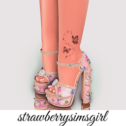 aesthetic ankle tattoos by strawberrysimsgirl logo