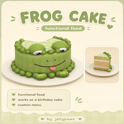 Little Ladle - Frog Cake Recipe By JellyPaws | Chinese Translation project image