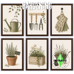 Gardening paintings logo