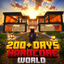 A legendary 200+ days hardcore world logo