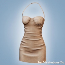 Sculpted leather mini dress project image