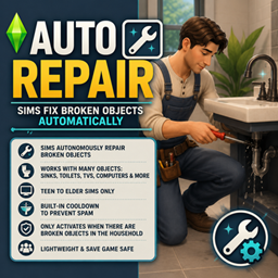 Auto Repair - Sims Fix Broken Objects Automatically project image