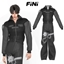 [finistudio]Collarless work uniform set logo