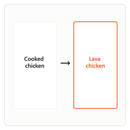 cooked chicken name logo
