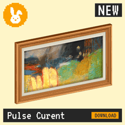 Raster Rabbit: Daily Drop - Pulse Current| SHARED RHYTHM Abstract Collection (3 New Paintings)
