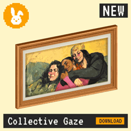 Raster Rabbit: Daily Drop - Collective Gaze | SHARED RHYTHM Portrait Collection (3 New Paintings) project image