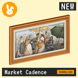 Raster Rabbit: Daily Drop - Market Cadence | SHARED RHYTHM Genre Collection (3 New Paintings) project image
