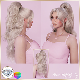 PL | Glam Half Up-do Hairstyle project image