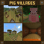 Pig villages by Bogdan_Tokarev logo