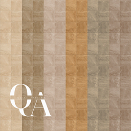 Quiet Atelier - Warm Travertine Walls project image