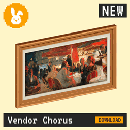 Raster Rabbit: Daily Drop - Vendor Chorus | SHARED RHYTHM Genre Collection (3 New Paintings) project image