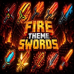 Fire Theme Swords logo