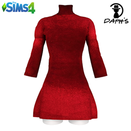 High-Neck Velvet Skater Dress logo