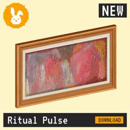 Raster Rabbit: Daily Drop - Ritual Pulse| SHARED RHYTHM Abstract Collection (3 New Paintings) project image