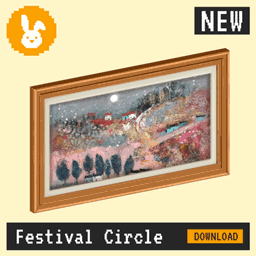 Raster Rabbit: Daily Drop - Festival Circle | SHARED RHYTHM Landscape Collection (3 New Paintings) project image
