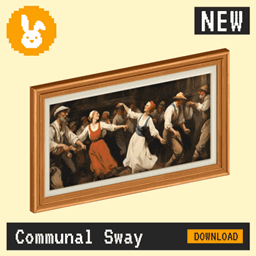 Raster Rabbit: Daily Drop - Communal Sway | SHARED RHYTHM Genre Collection (3 New Paintings) project image