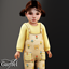 Toddler - Bear print overalls with gingham pocket details logo