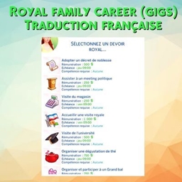 Mod Royal Family Career (Gigs) par Kiara - Trad FR project image