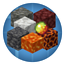 Create: lava n' stones; lava, tuff, calcite, deepslate, netherrack, magma block and cream automation logo