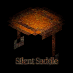 Silent Saddle - Creepy horse logo