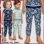 Toddler Floral Blue Summer Leggings logo