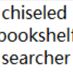 Chiseled Bookshelf Searcher logo