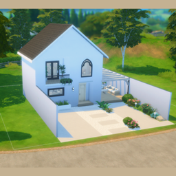 house with scandinavions look logo